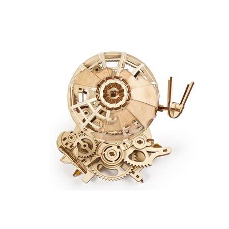 Сборная деревянная модель UGEARS Глобус 3D-пазл механический конструктор