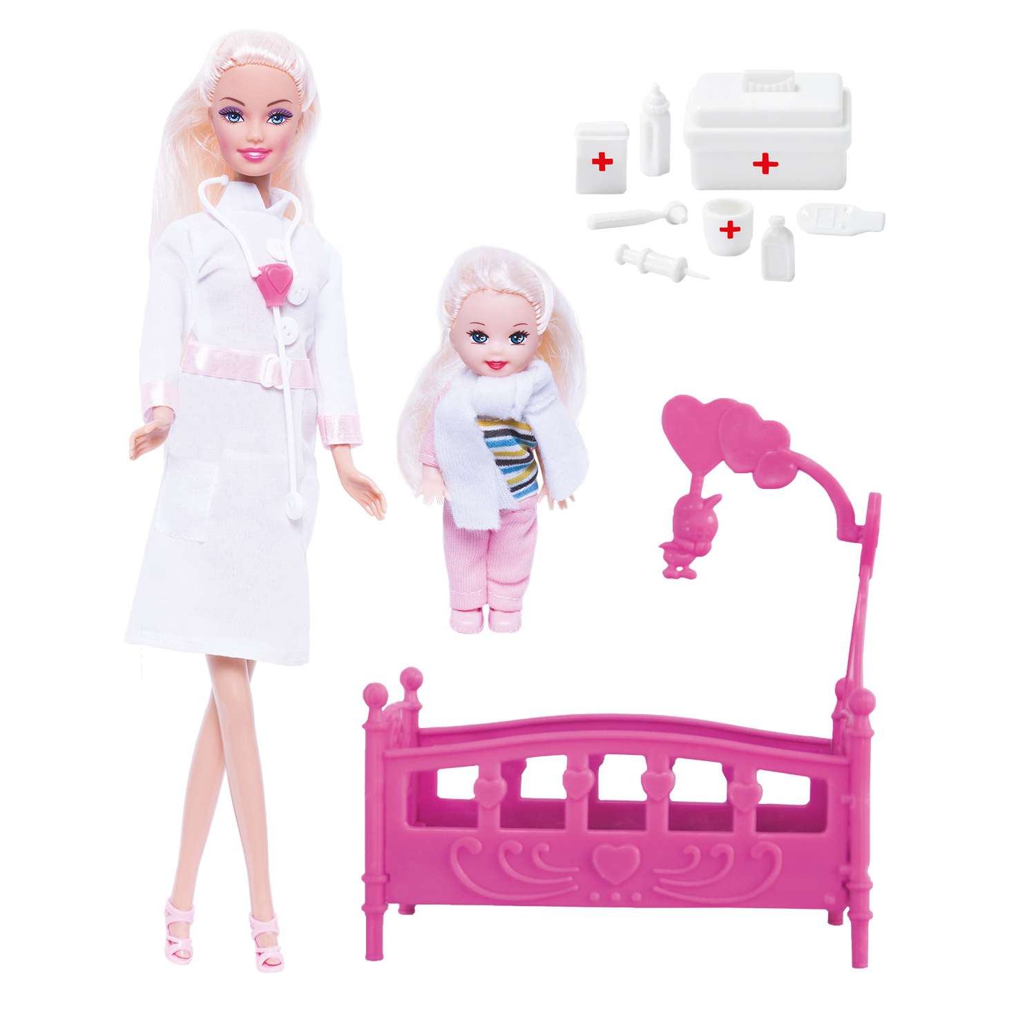 Игровой набор ToysLab Ася Детский доктор с мини куклой 35101 - фото 1