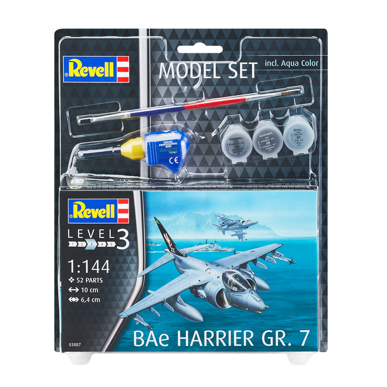 Сборная модель Revell Штурмовик BAe Harrier GR7 63887 - фото 4