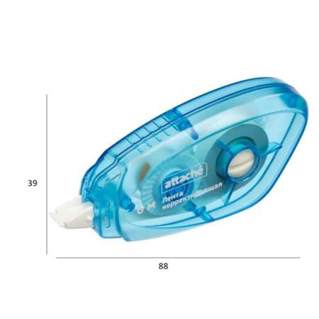 Корректирующая лента Attache 5ммx8м с подкручивающимся механизмом ассорти 6 шт