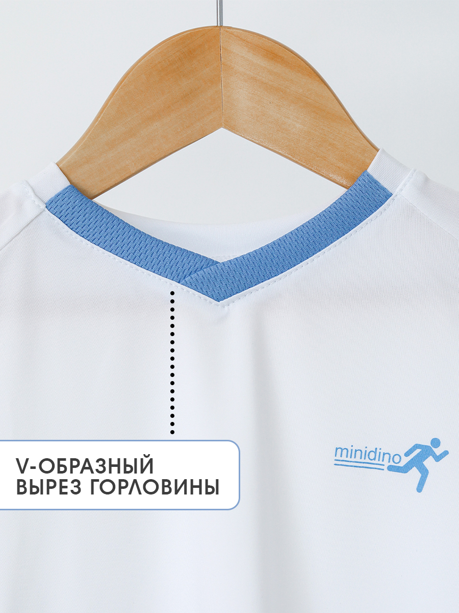 Футболка и шорты MINIDINO ТЕКС-КМПЛ-020Белыйголубой - фото 5