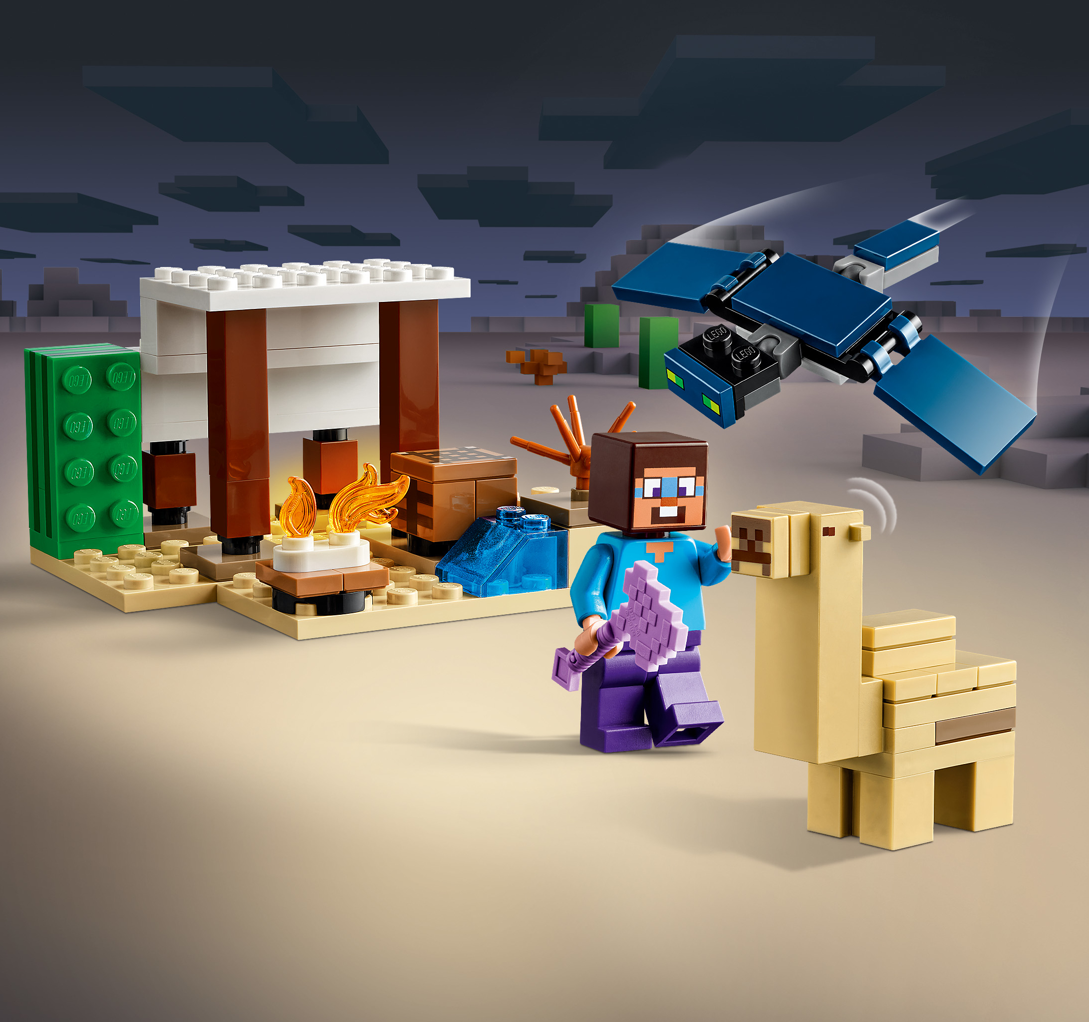 Конструктор LEGO Minecraft Экспедиция Стива по пустыне 21251 купить по цене  1099 ₽ в интернет-магазине Детский мир