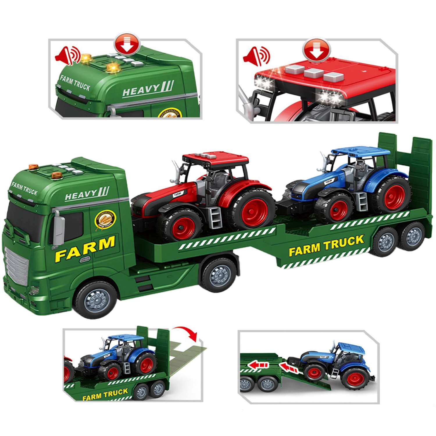 Игровой набор Givito Транспортер для сельскохозяйственных тракторов G235-478 - фото 1