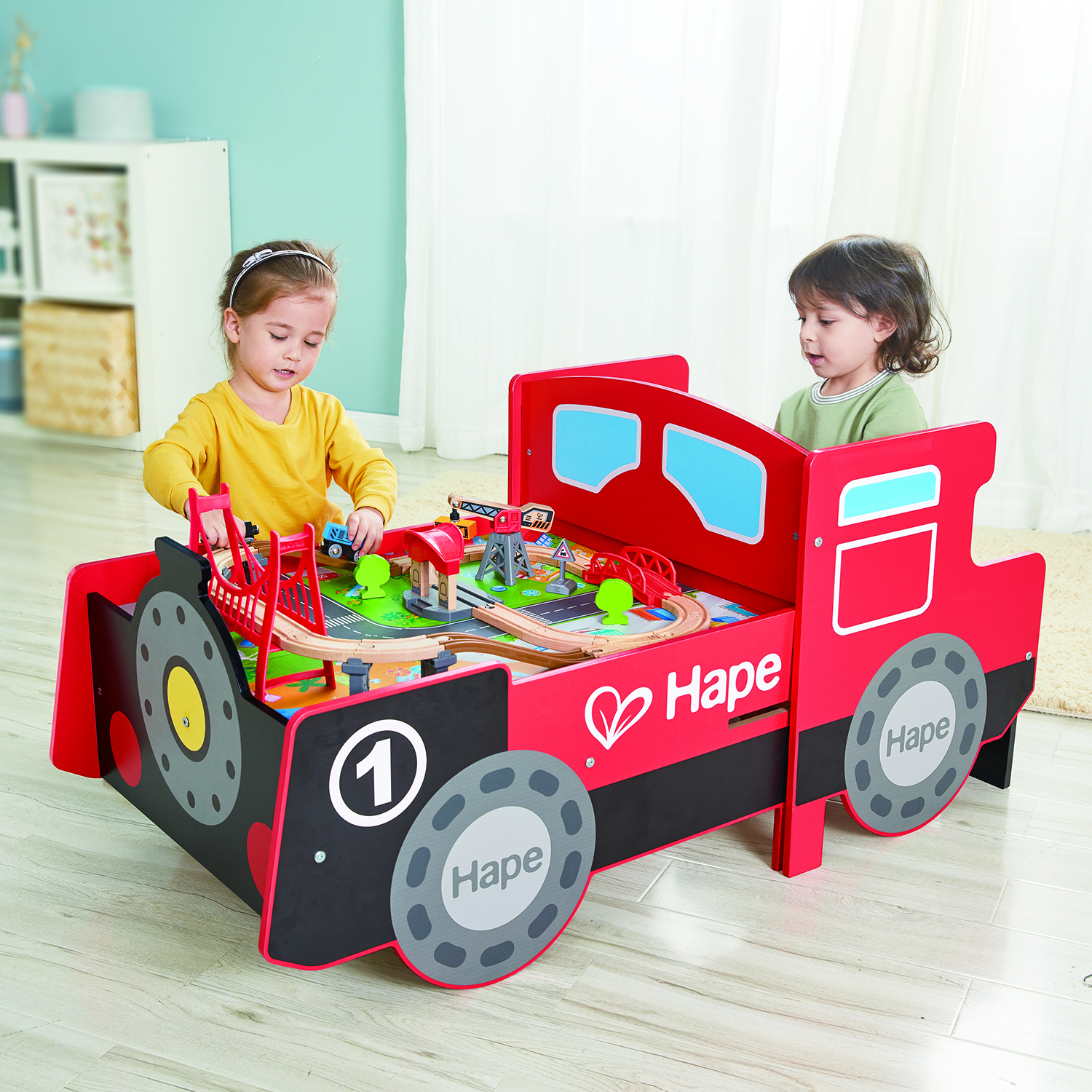 Игровой локомотив Hape для малышей 17 аксессуаров в наборе E3769_HP E3769_HP - фото 13