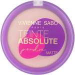 Пудра Vivienne Sabo Teinte Absolute matte подходит для проблемной кожи тон 02 светло-бежевый 6 г