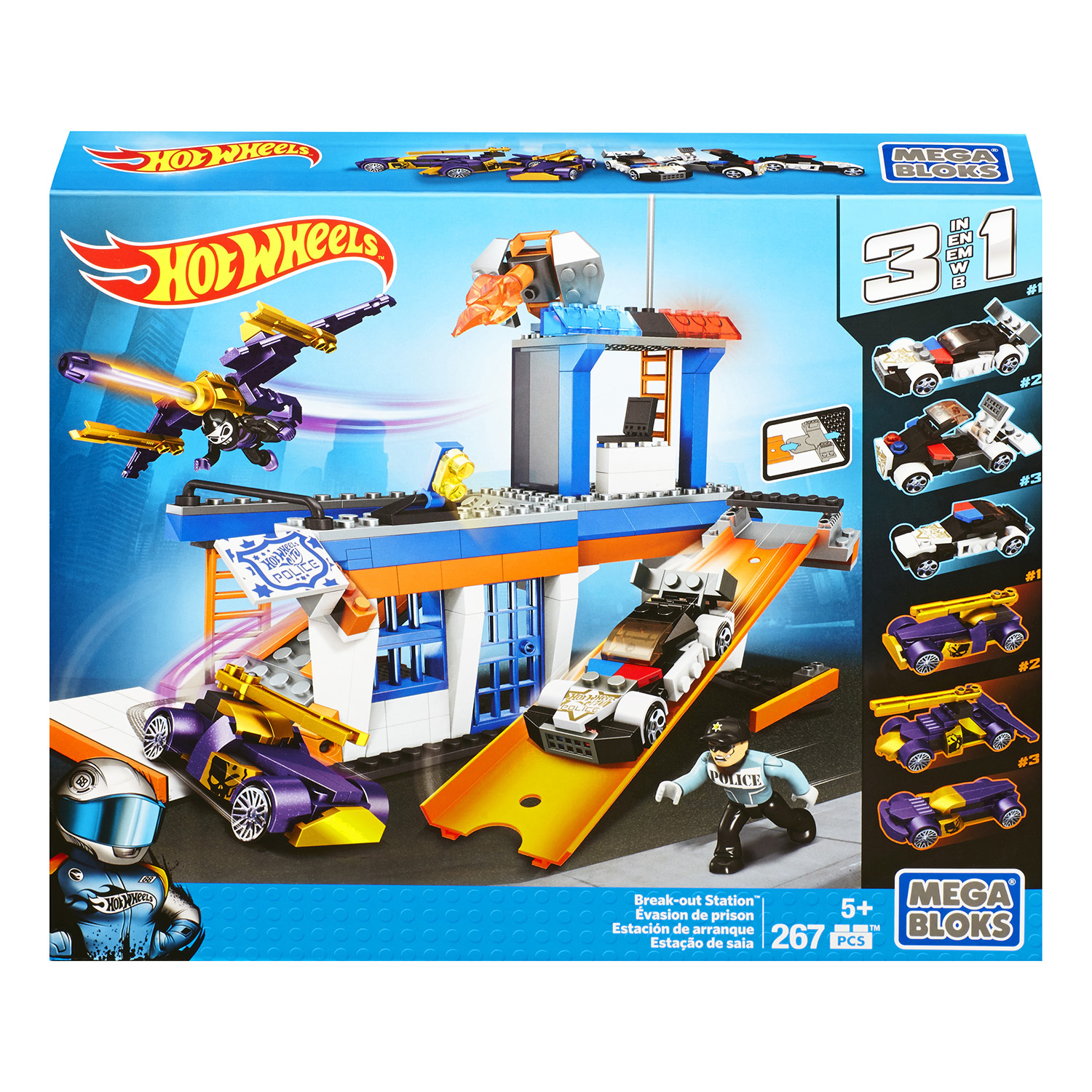 Набор Mega Bloks Hot Wheels Полицейская станция купить по цене 1889 ₽ в  интернет-магазине Детский мир