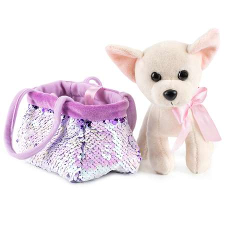 Мягкая игрушка Fancy Собачка в сумочке-переноске
