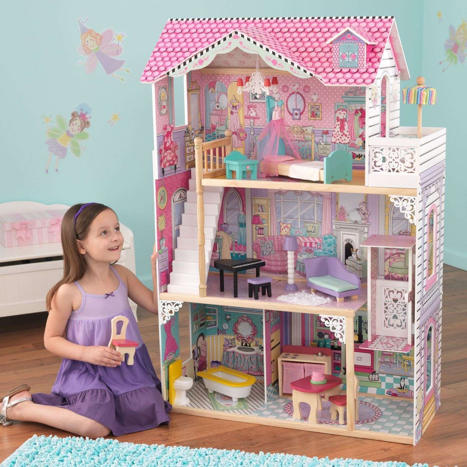 Кукольный домик KidKraft Аннабель с мебелью 17 предметов подарочный 65934_KE 65934_KE - фото 4