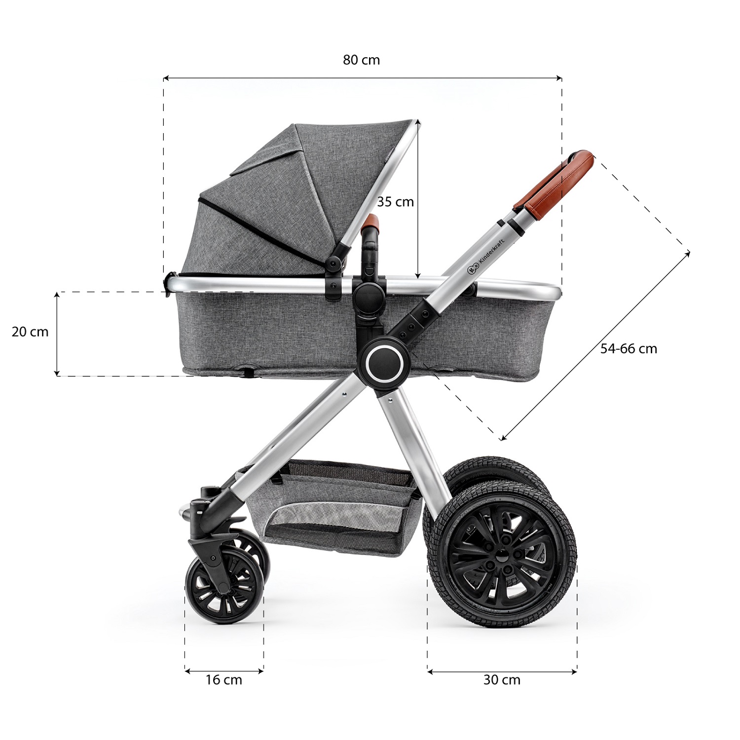 Коляска 3 в 1 Kinderkraft Veo Grey KKWVEOGRY30000 - фото 13