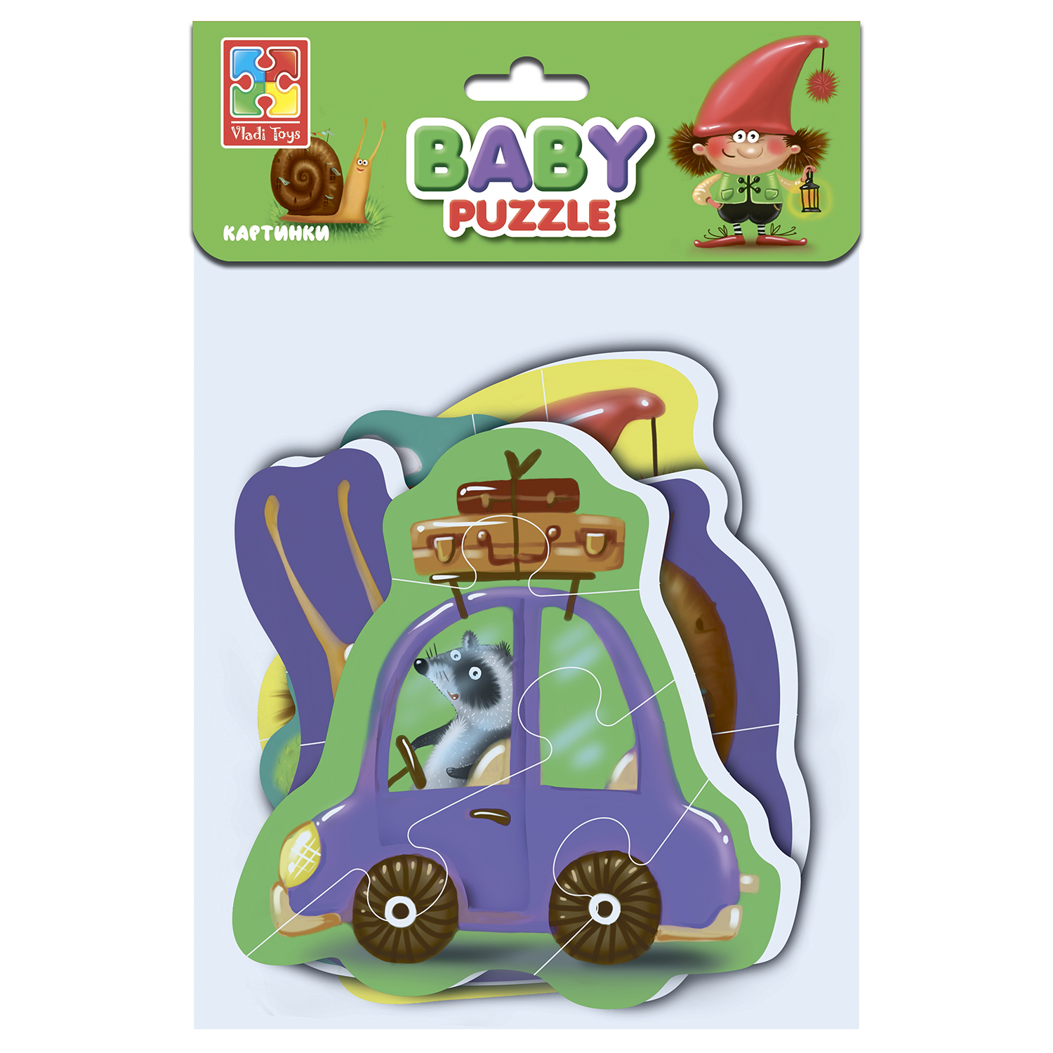 Пазл Vladi Toys мягкий Baby puzzle Картинки - фото 2