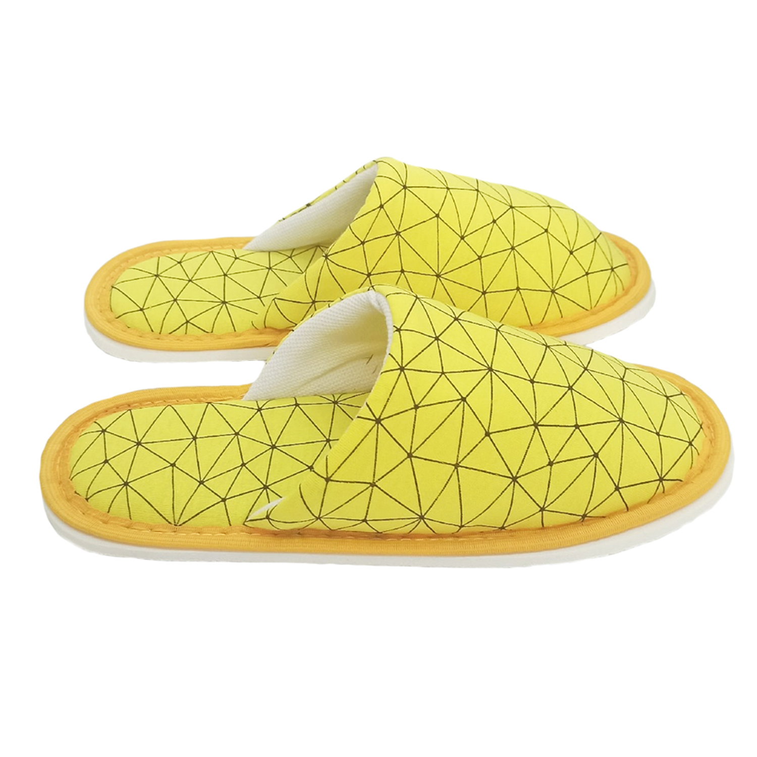 Тапочки домашние  IVShoes С-6ДМ(д)-МР/желтый/треугольник - фото 3