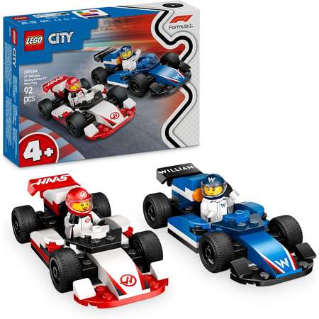 Конструктор LEGO Гоночные автомобили Формулы-1 Williams Racing и Haas F1 60464