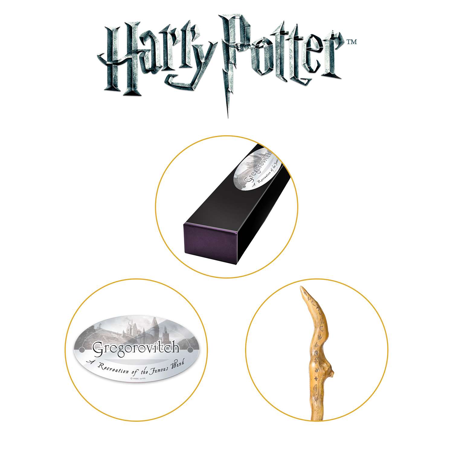 Волшебная палочка Harry Potter Грегорович из Гарри Поттера 39 см - premium box series - фото 2
