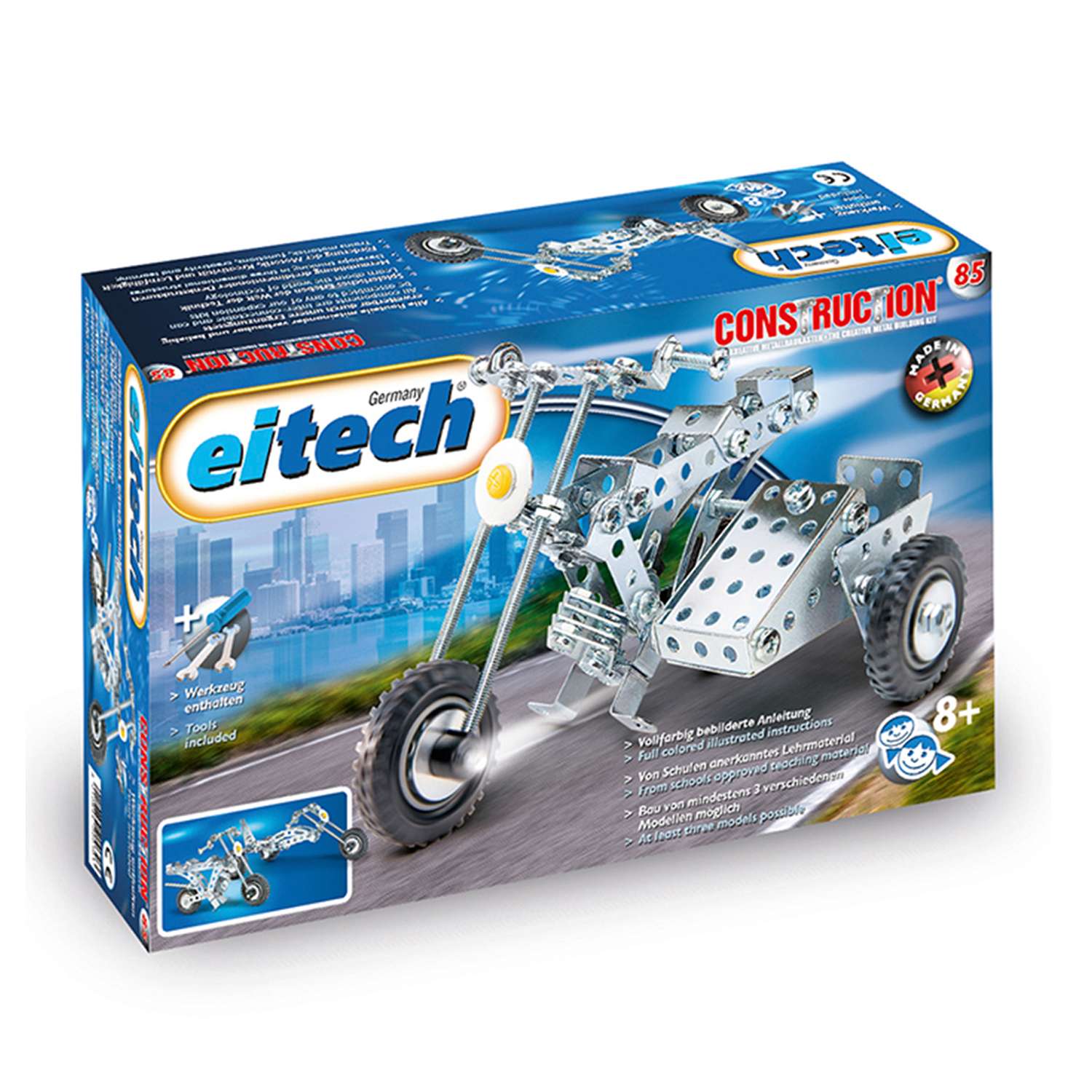 Конструктор металлический eitech Мотоцикл 00085 - фото 1