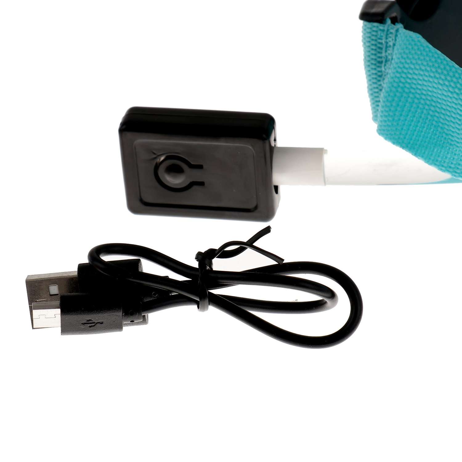 Ошейник Пижон с подсветкой зарядка от USB до 45 см 3 режима свечения голубой - фото 7