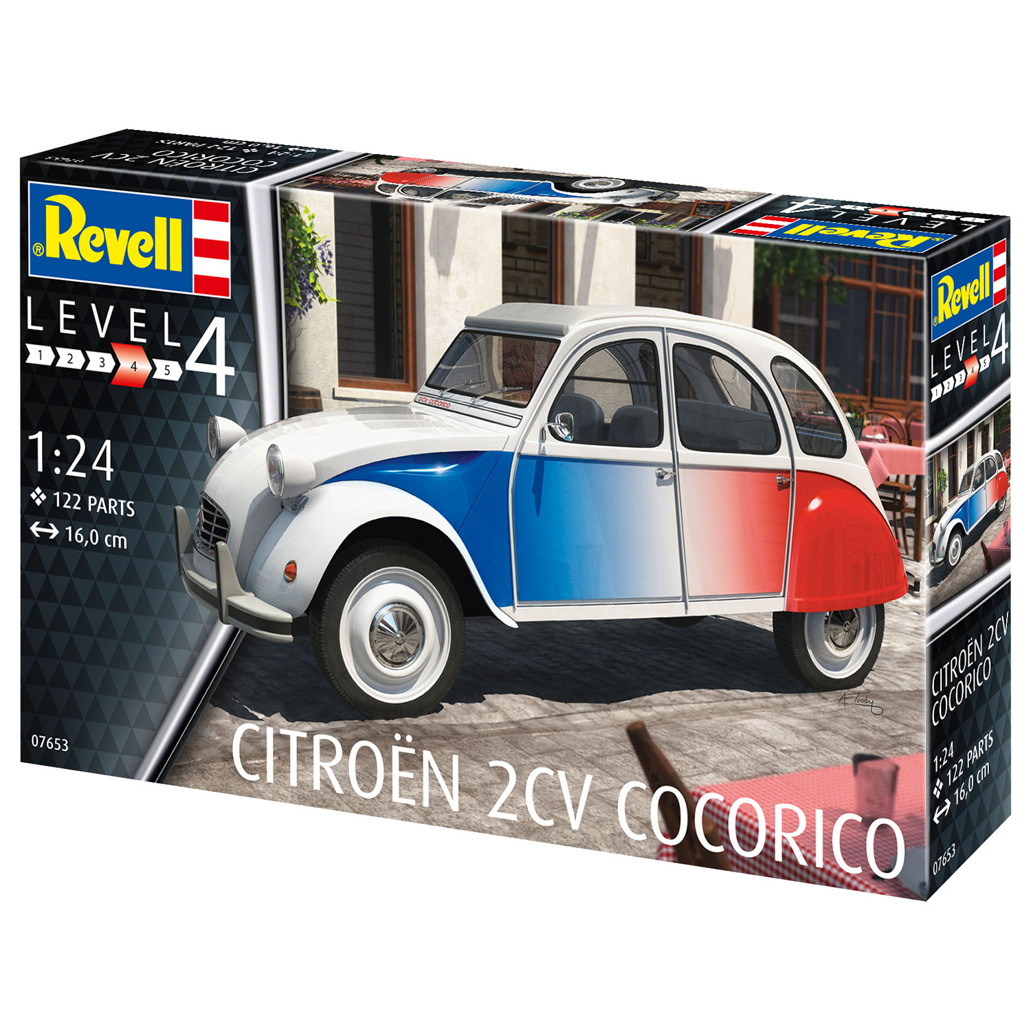 Сборная модель Revell Микролитражный автомобиль Citroen 2 CV Cocorico 07653 - фото 3