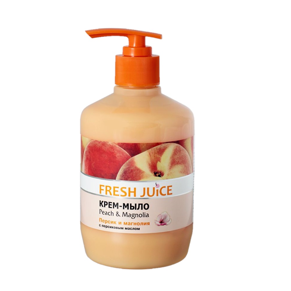 Крем-мыло для рук Fresh Juice МП  Персик и магнолия 460 мл - фото 1