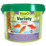 Корм для рыб Tetra 10л Pond Variety Sticks для прудовых рыб (3 вида палочек)