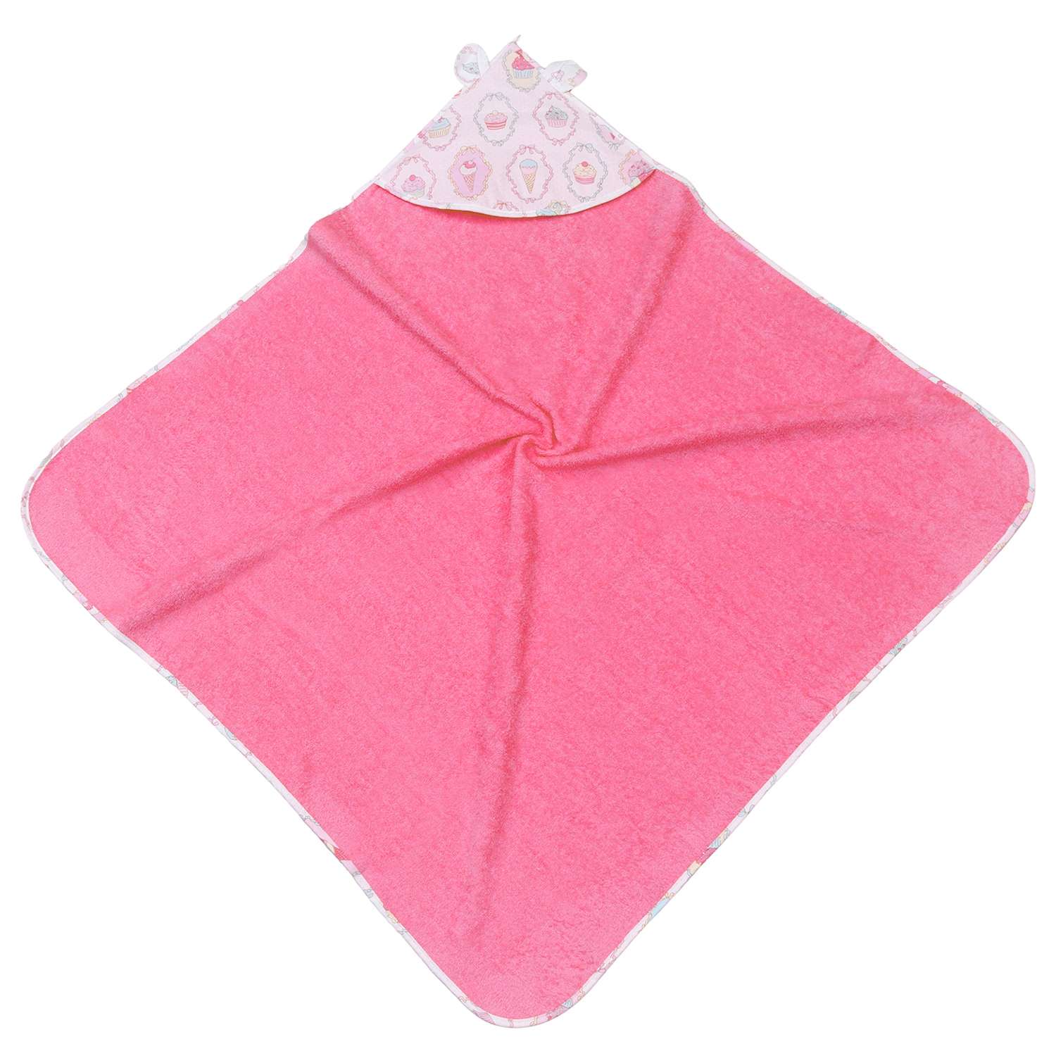 Полотенце Amarobaby Cute Love Пироженки Розовый - фото 5