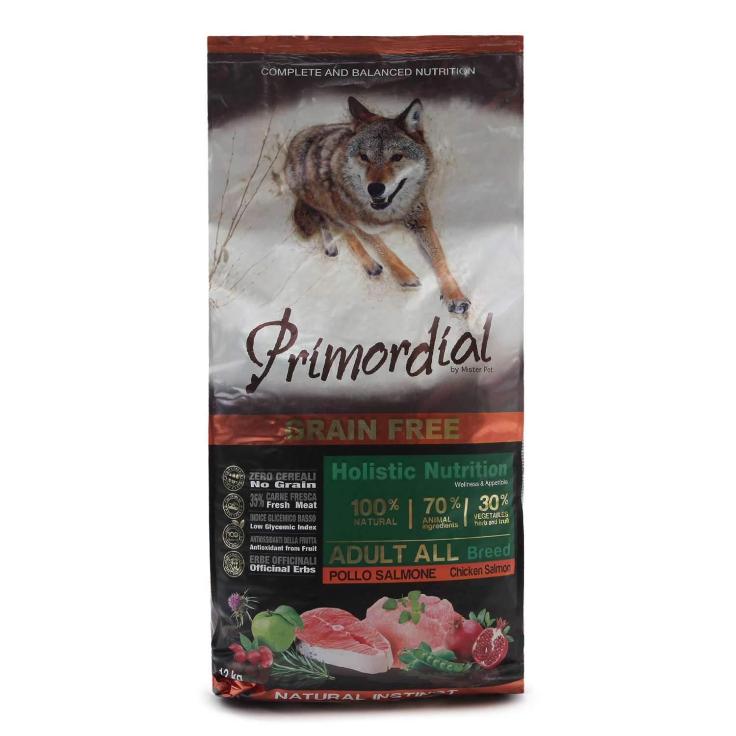 Корм для собак Primordial беззерновой курица-лосось 12кг - фото 2