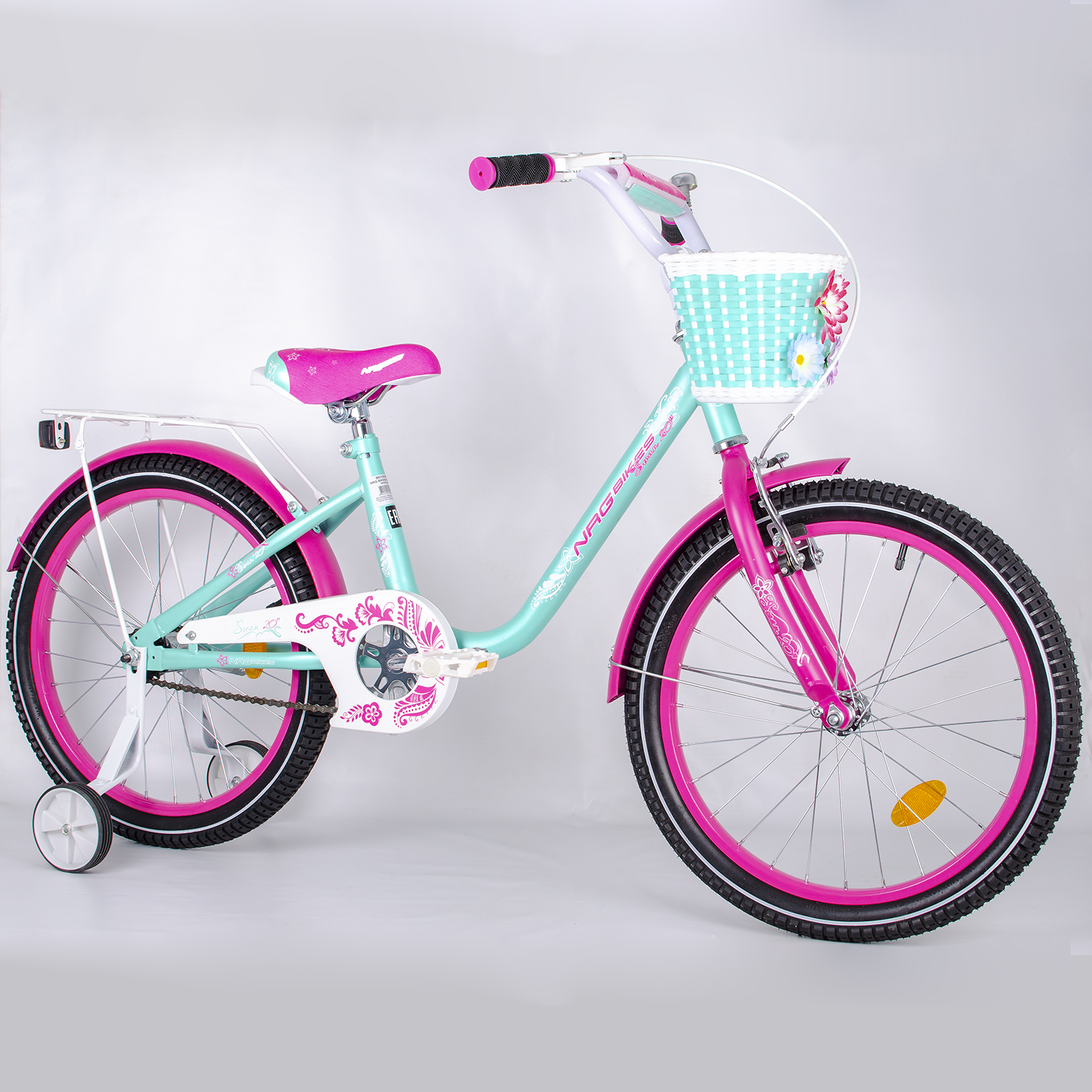 Велосипед NRG BIKES SWAN 20 mint-pink - фото 2