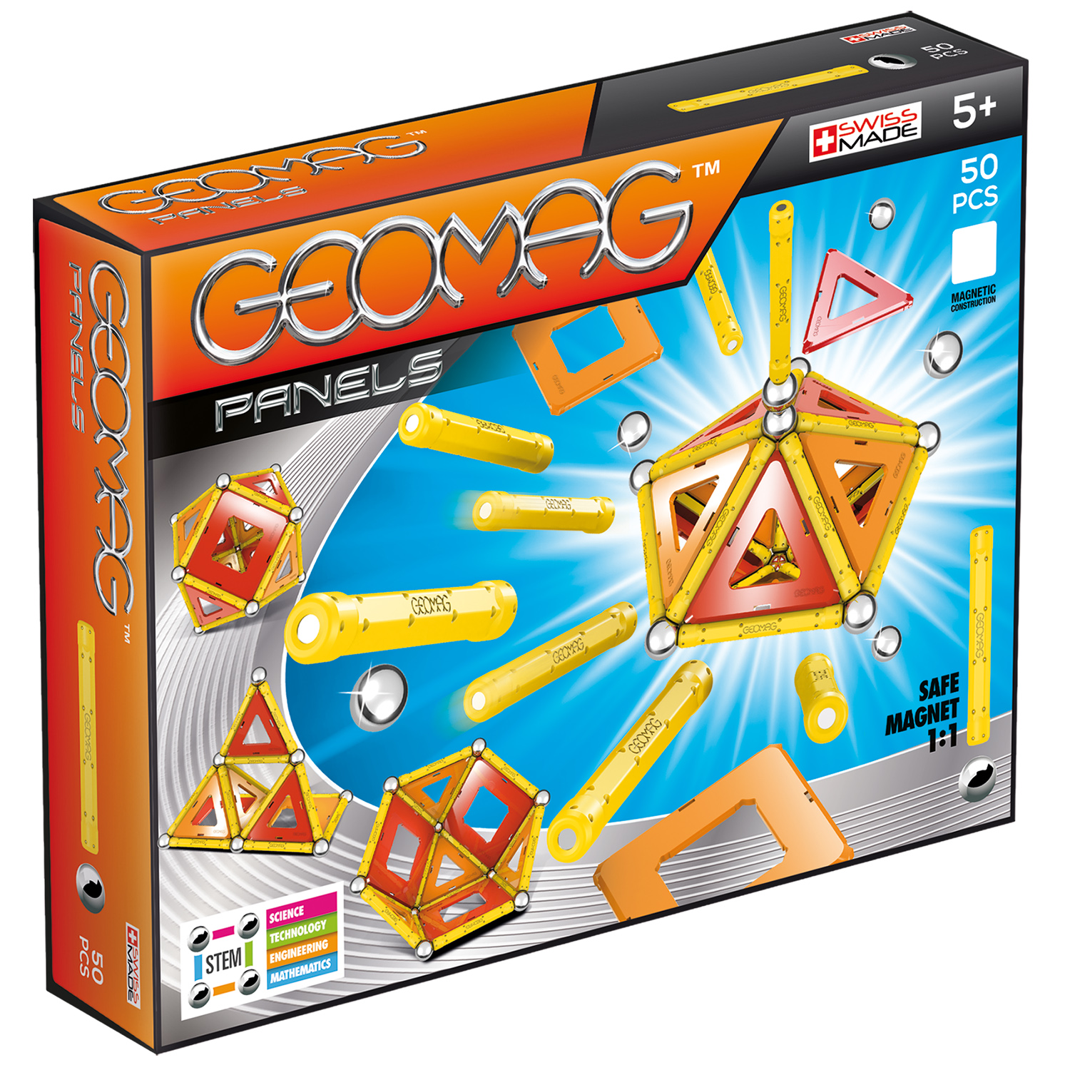 Конструктор магнитный GEOMAG Panels 50 деталей - фото 1