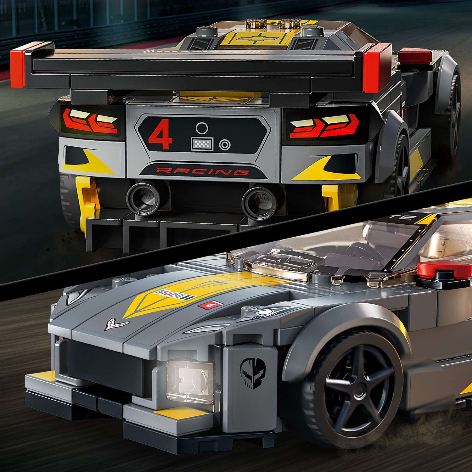 Конструктор LEGO Speed Champions Chevrolet Corvette C8.R Race Car and 1968 Chevrolet Corvette 76903 - фото 8