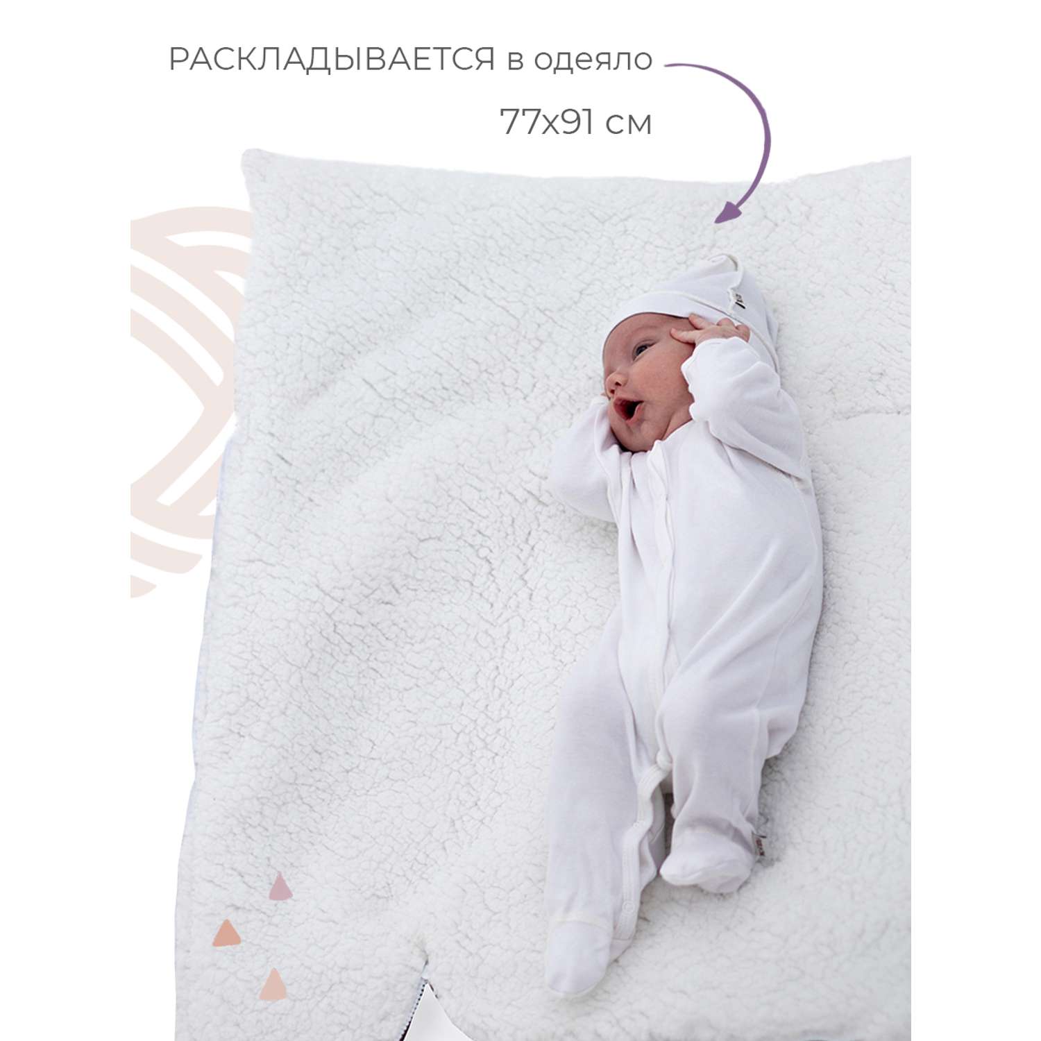 Конверт в коляску inlovery для новорожденного «Нортес» серый - фото 5