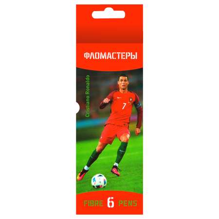 Фломастеры Hatber VK 6цв серия Футбол в картонной упаковке с европодвесом