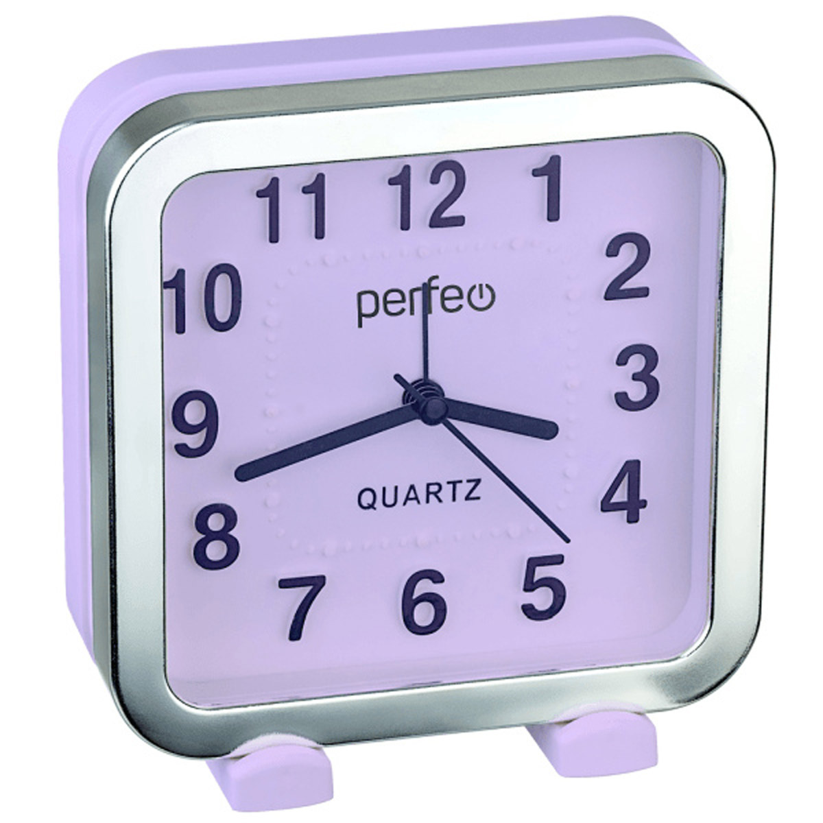Часы-будильник Perfeo Quartz PF-TC-018 фиолетовые - фото 1