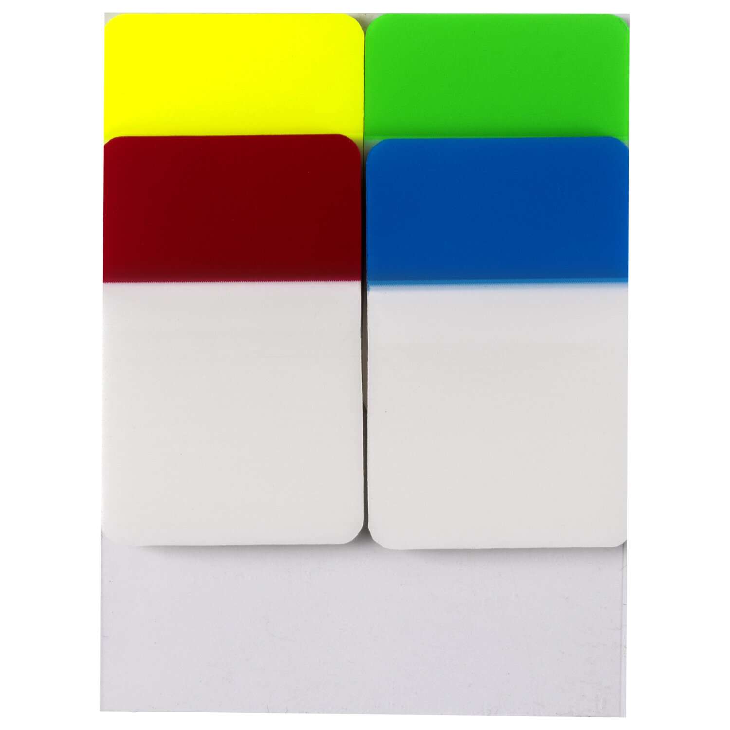 Закладки канцелярские Brauberg самоклеящиеся для книг и ежедневника пластиковые 4 цвета по 20 листов - фото 2