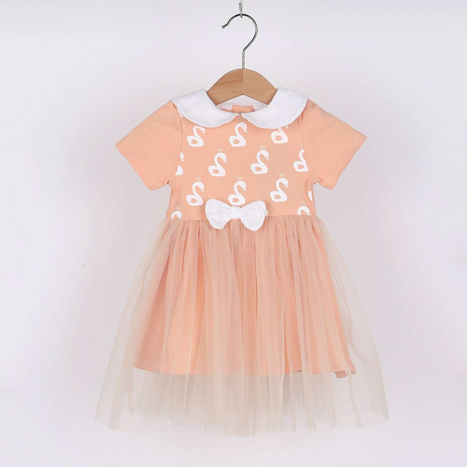 Платье Trendyco kids ТК560/абрикосовый - фото 1