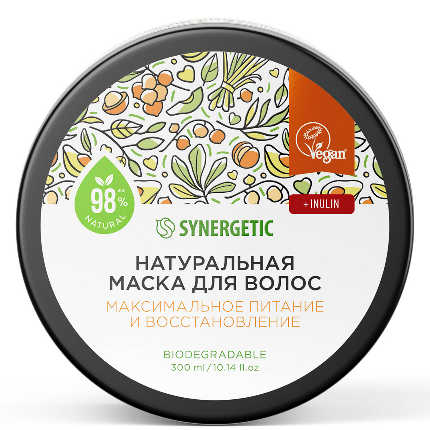 Маска для волос Synergetic Максимальное питание 300мл - фото 4