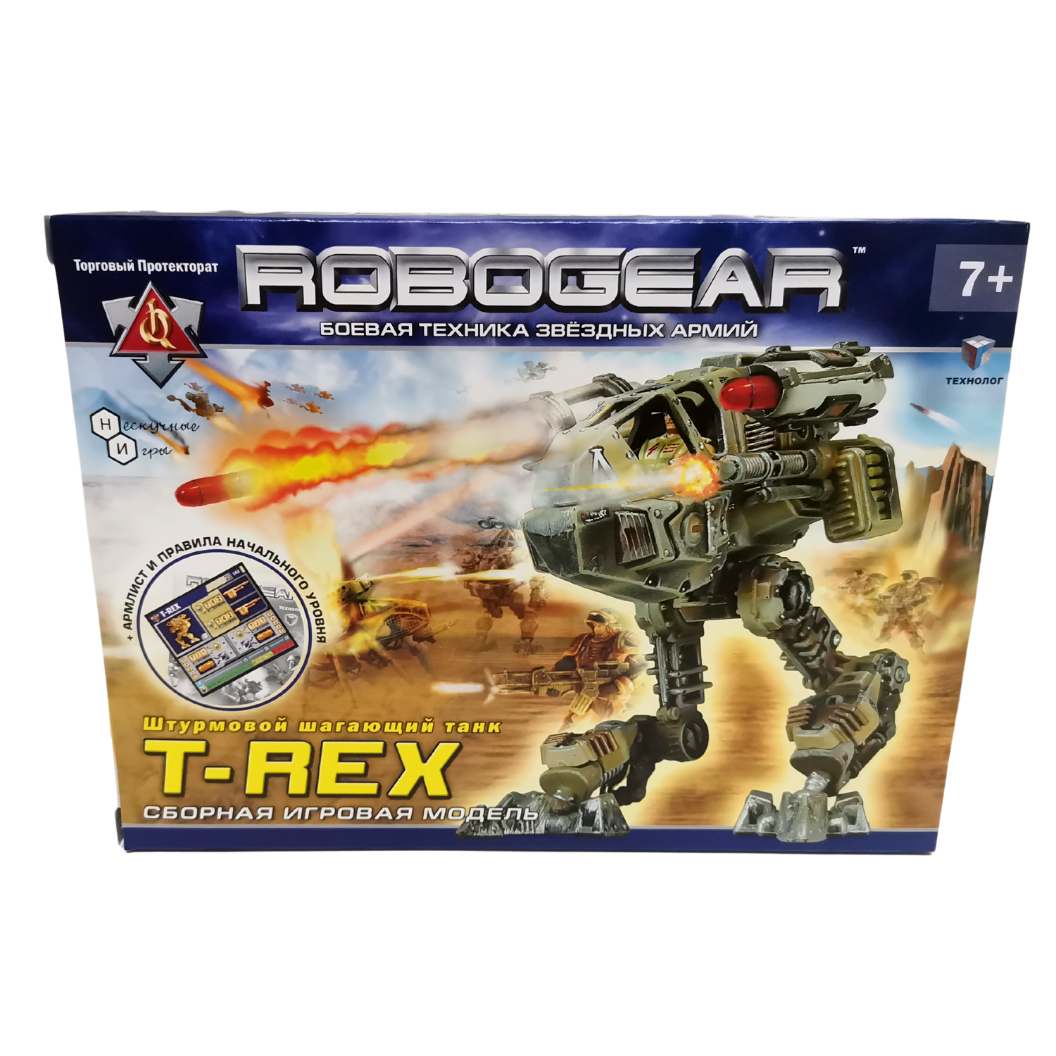 Сборная модель ТЕХНОЛОГ Robogear T-REX / Ти-рекс - фото 1