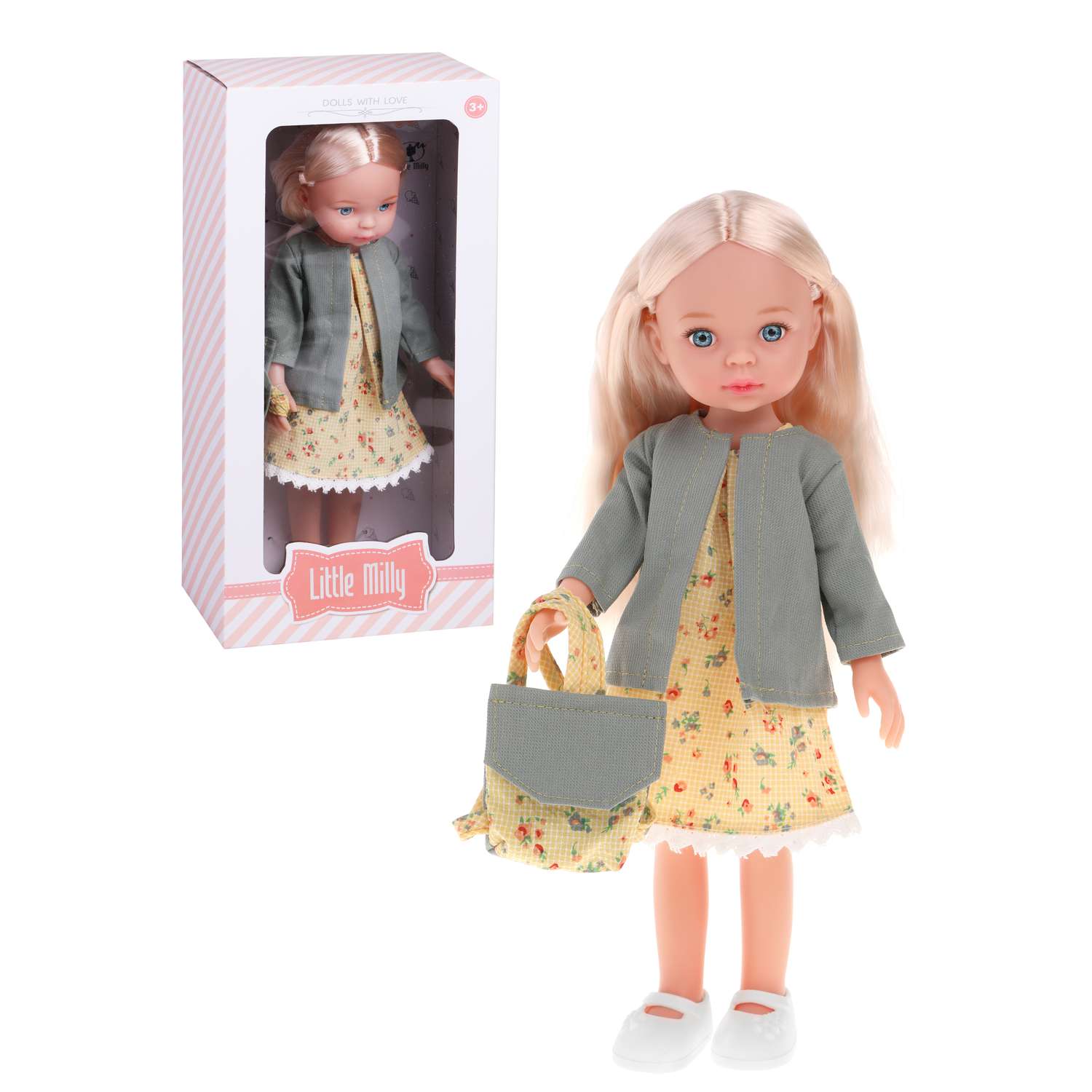 Игровой набор для девочки Наша Игрушка Милашка кукла 33 см с сумочкой 803606 - фото 1
