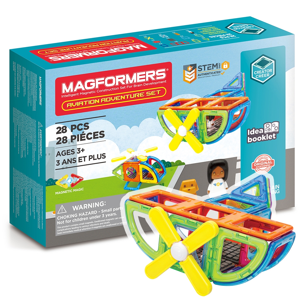 Магнитный конструктор MAGFORMERS Aviation Adventure Set 28 деталей - фото 13