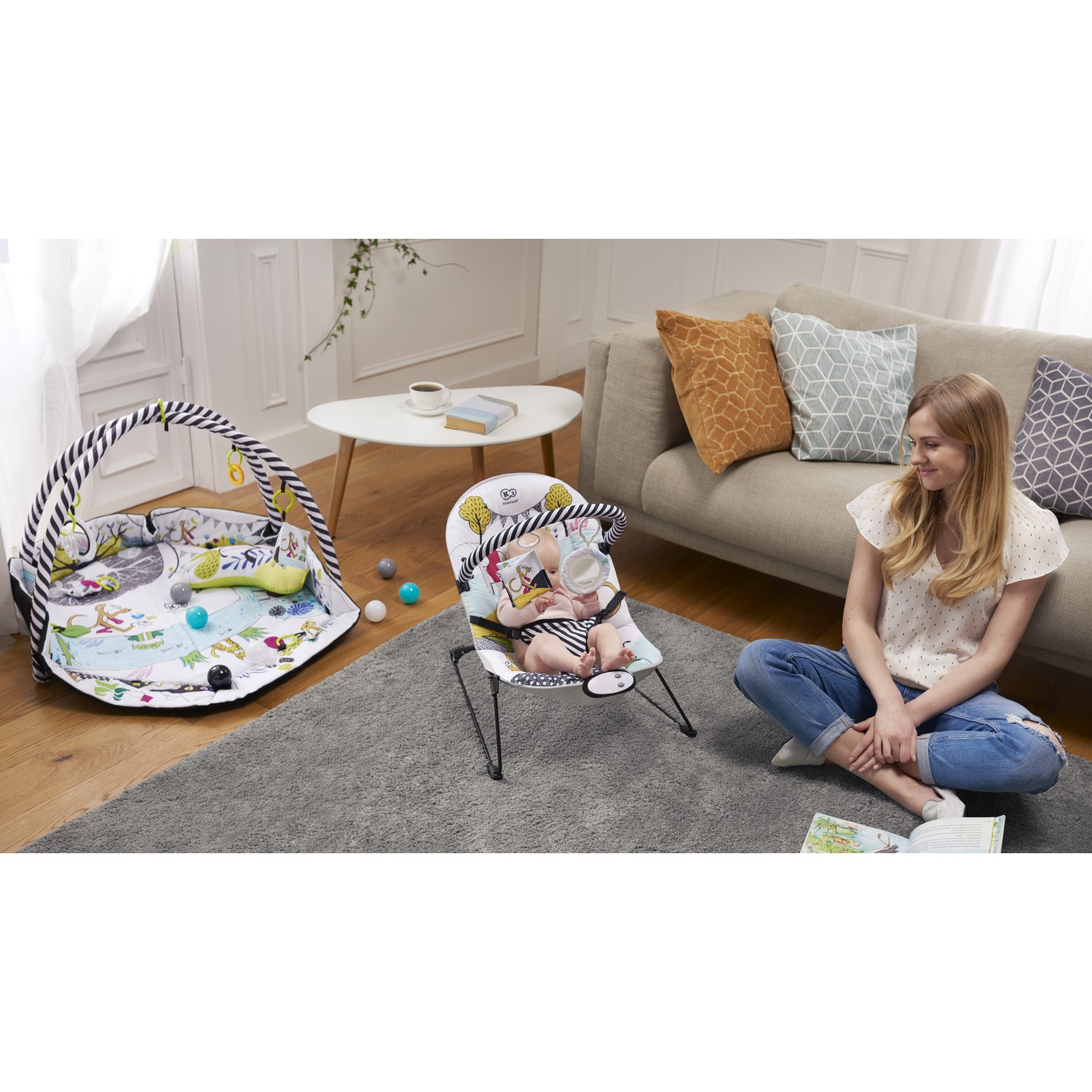 Шезлонг Kinderkraft Smartfun KKLSMRTFUN0000 - фото 9