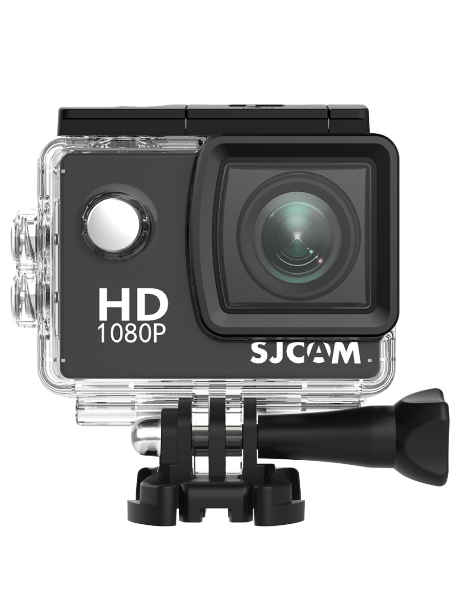 Экшн камера SJCam SJ4000 черная с креплением Ultra HD 4K - фото 1