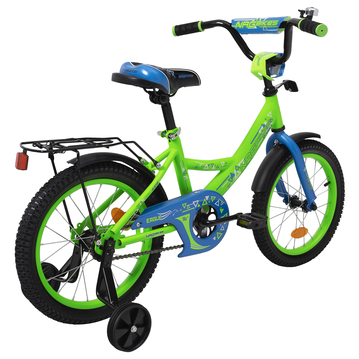 Велосипед NRG BIKES Eagle 16 green-blue - фото 16