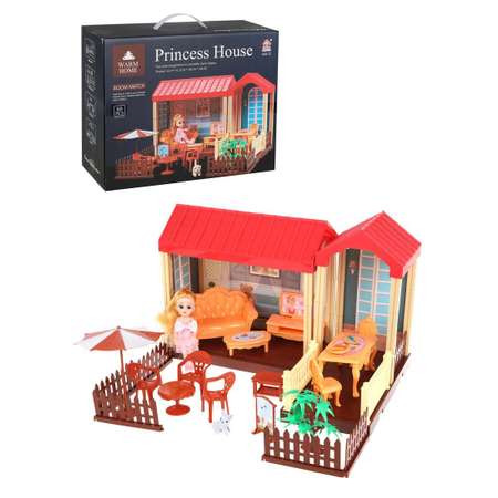 Кукольный домик Наша Игрушка игровой набор 60 предметов