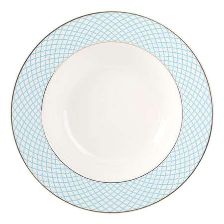 Набор столовой посуды Arya Home Collection для кухни на 6 персон Arya Exclusive Azure 24 предмета костяной фарфор