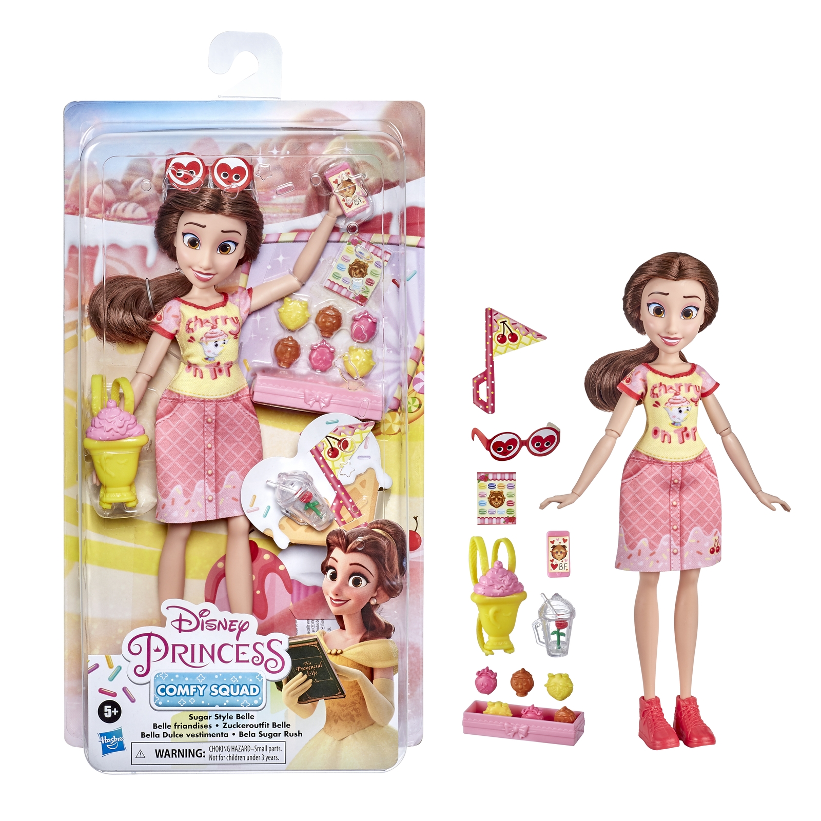 Кукла Disney Princess Hasbro Комфи Белль с аксессуарами E84055L0 E83945L0 - фото 14