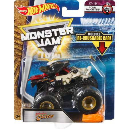 Машина Hot Wheels Monster Jam 1:64 Tour Favorites Проклятие пирата FLX46