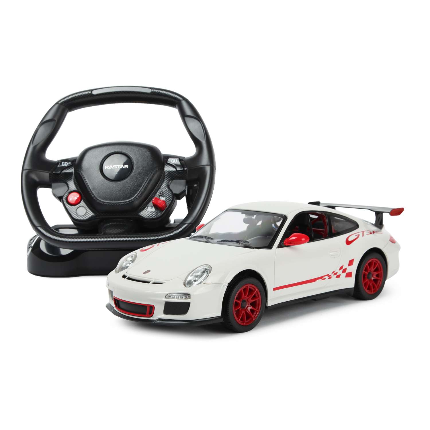 Машина Rastar РУ 1:14 Porsche GT3 Белая - фото 1