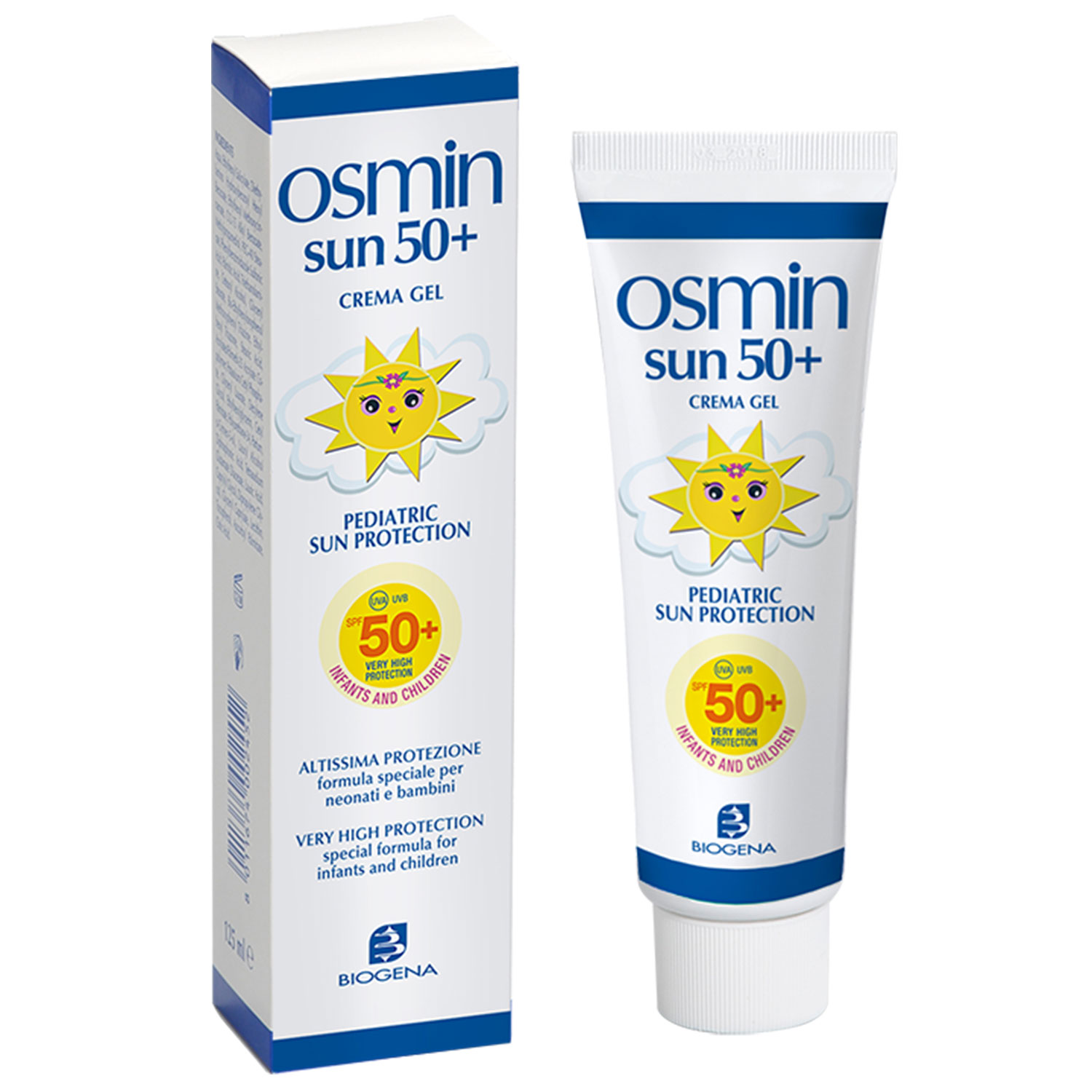 Детский крем Biogena солнцезащитный с первых дней Osmin SPF50+ 90 мл - фото 1