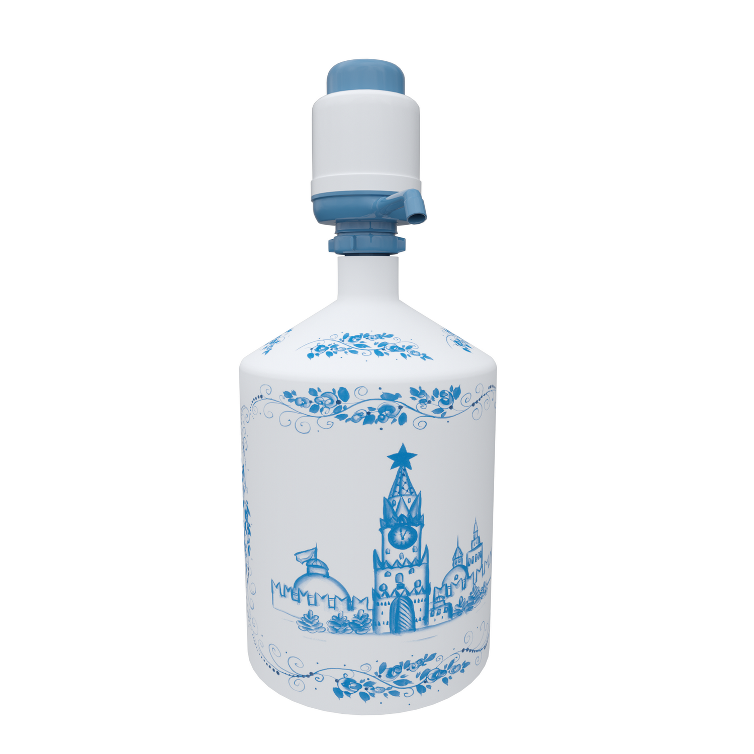 Чехол на бутыль 19л Coolpaq Gzhel Kremlin - фото 1