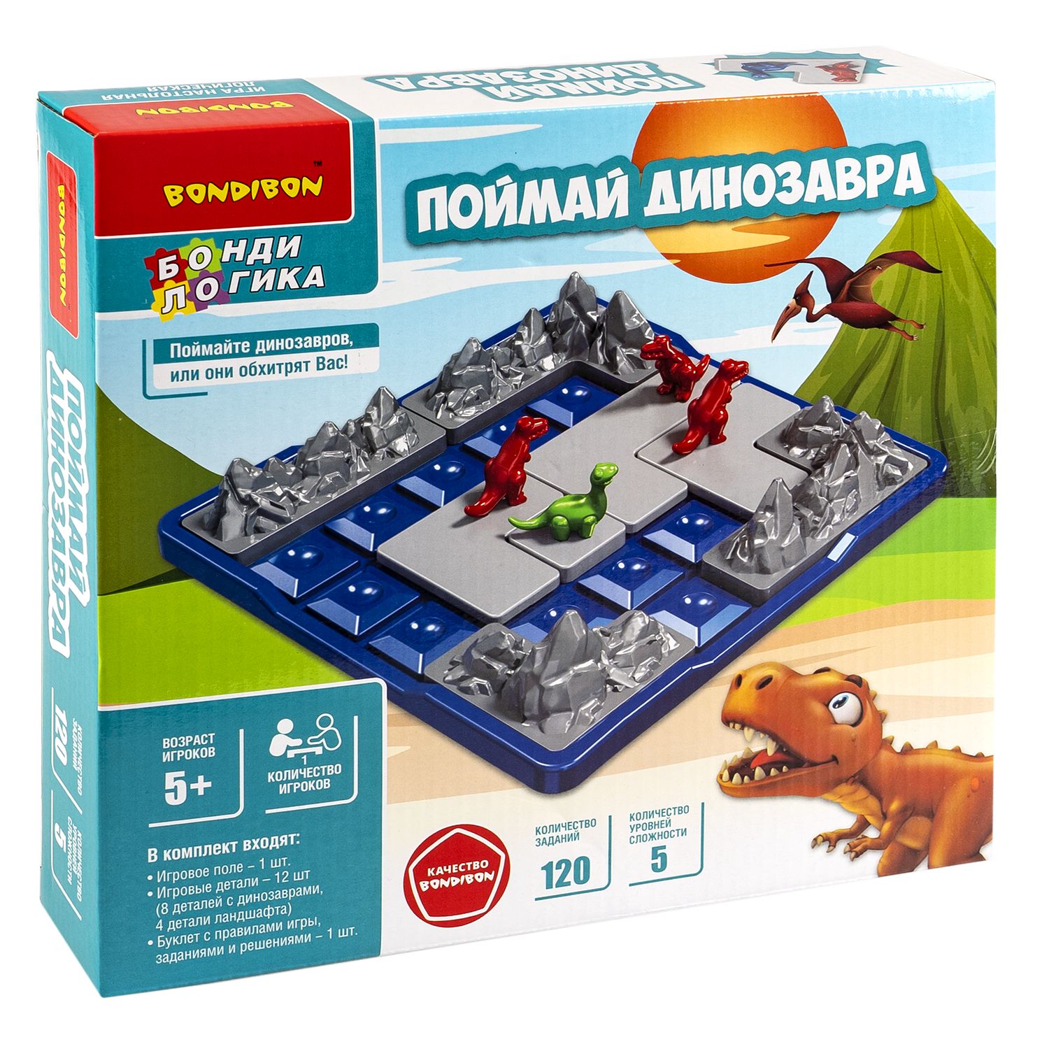 Настольная игра Bondibon БондиЛогика Поймай Динозавра - фото 3