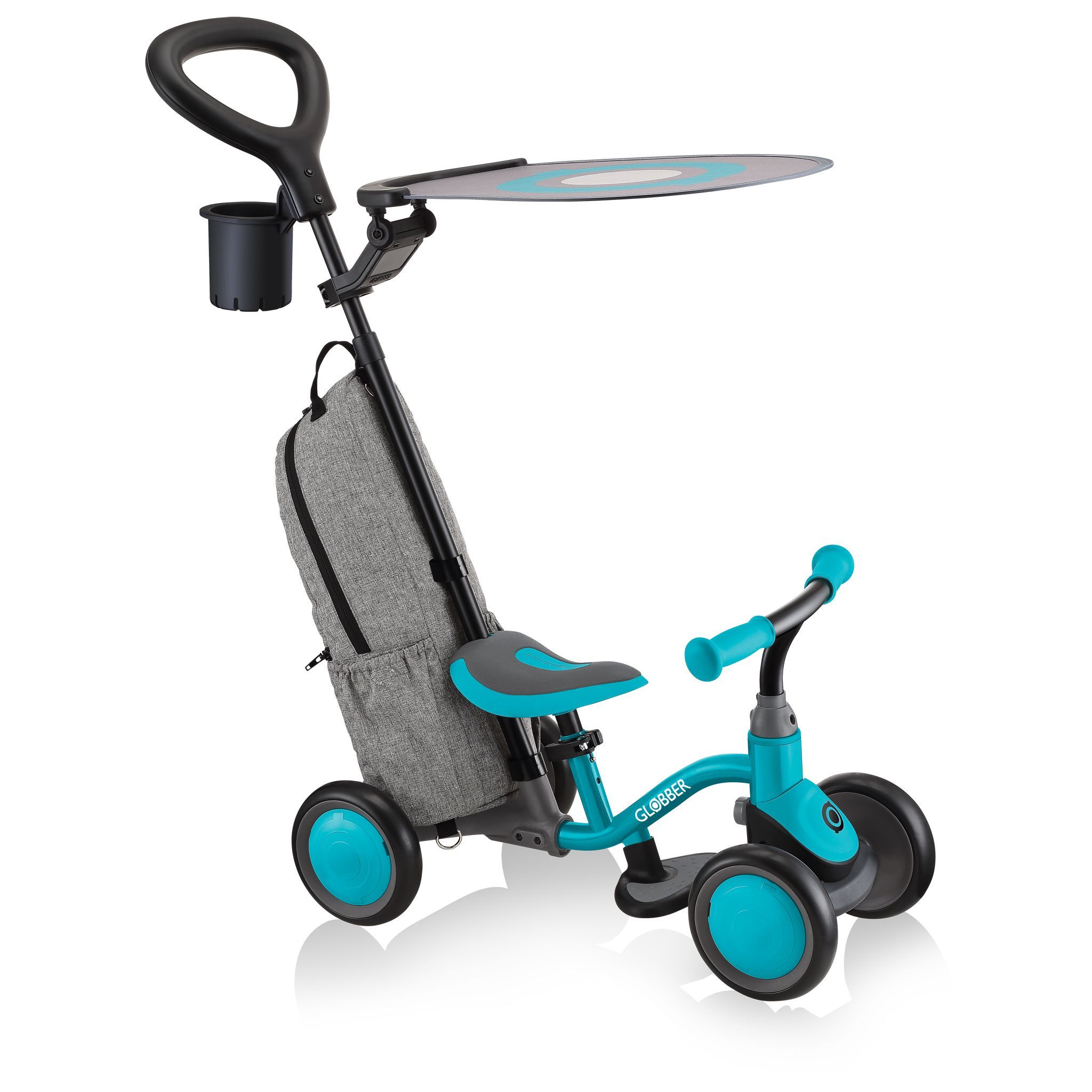 Беговел-каталка Globber Learning Bike 3 в 1 Deluxe бирюзовый - фото 1