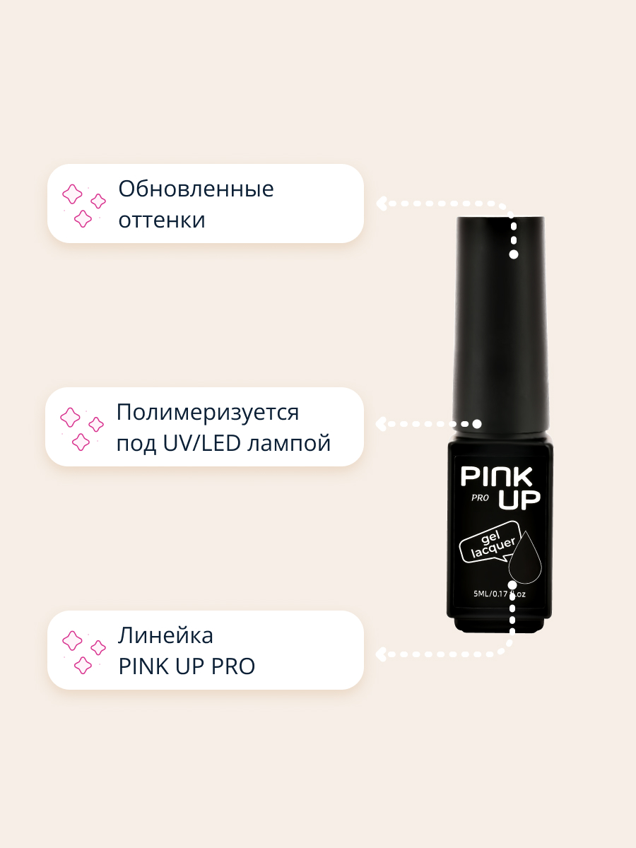 Гель-лак для ногтей Pink Up uv/led тон 32 5 мл - фото 2