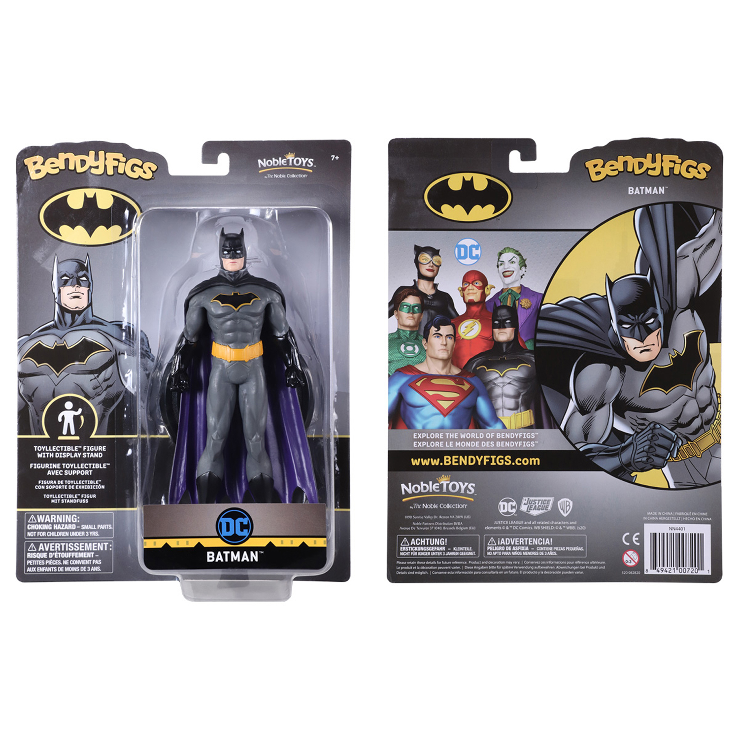 Фигурка DC Bendyfig Бэтмен 19 см гибкая - фото 4